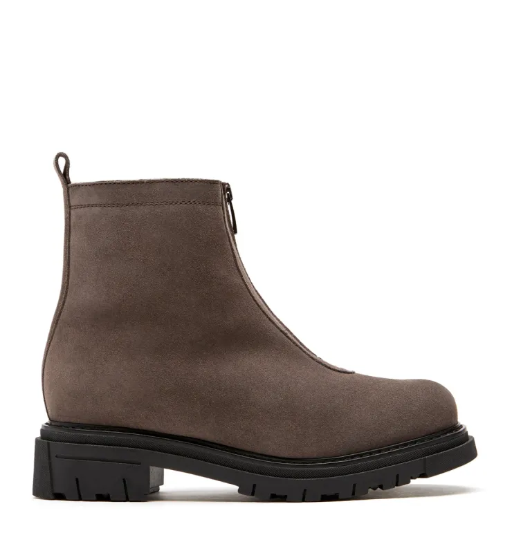DEON SHEARLING-LINED SUEDE BOOTIE sold by La CANADIENNE