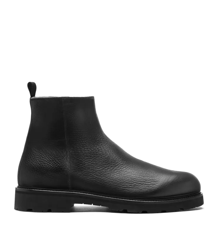LUDO MEN'S SHEARLING-LINED PEBBLED LEATHER BOOT sold by La CANADIENNE
