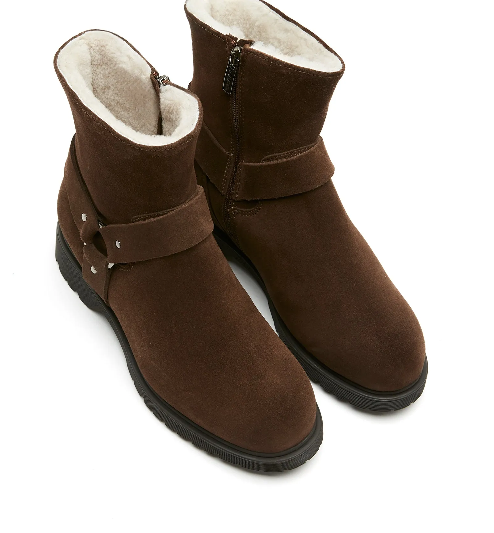 HYATT SHEARLING-LINED SUEDE BOOTIE sold by La CANADIENNE product image thumbnail 3