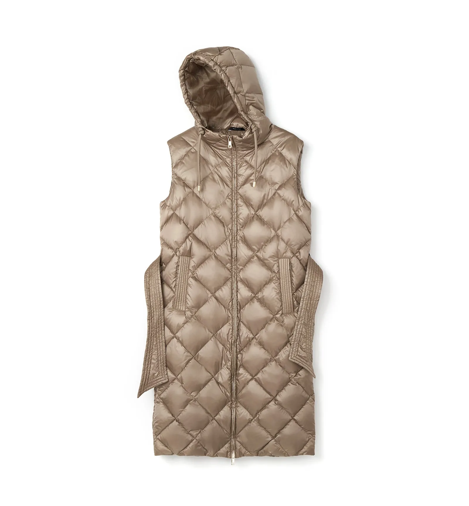 NURU LONG QUILTED DOWN VEST sold by La CANADIENNE product image thumbnail 3