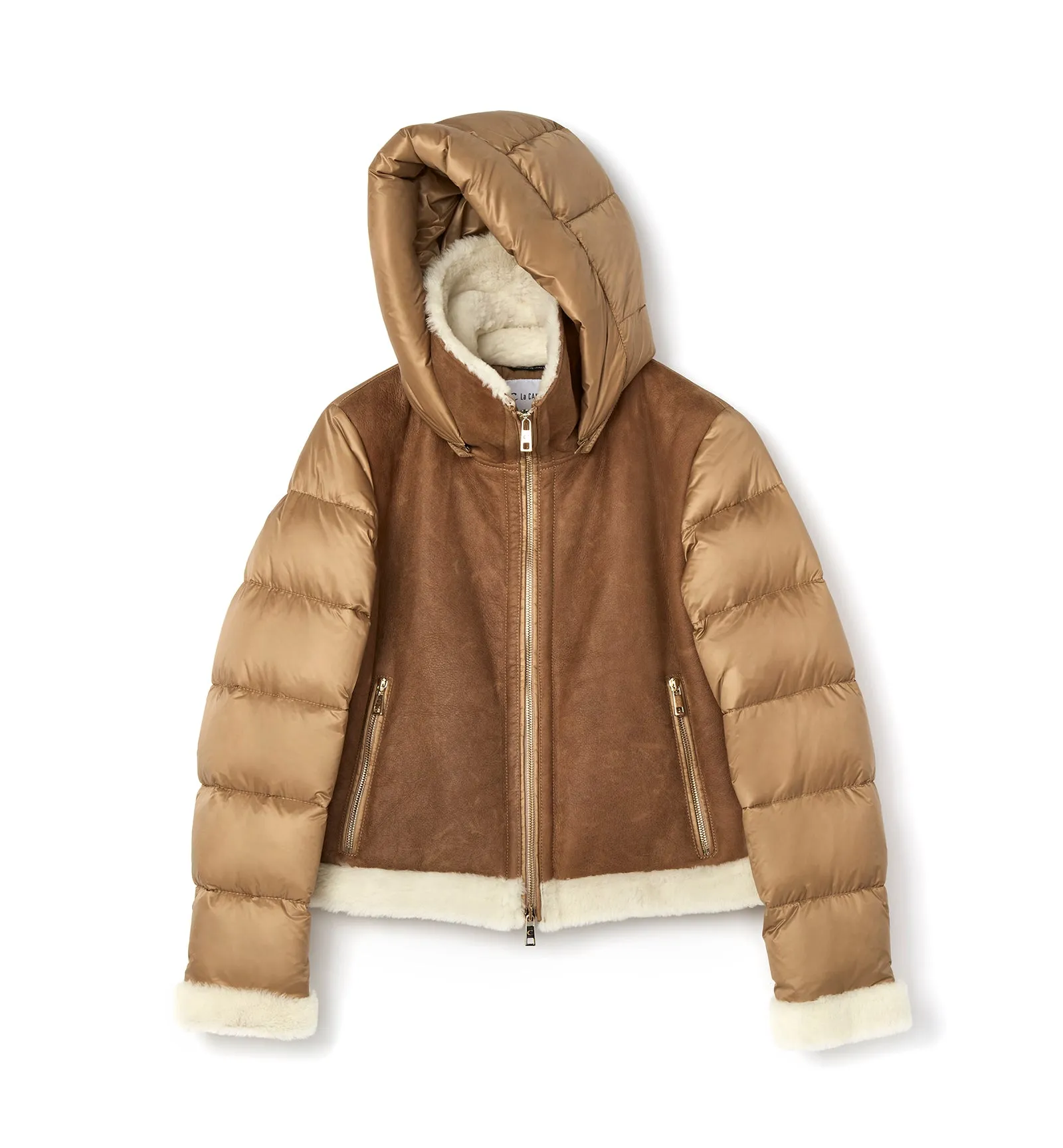 NOLYN SHEARLING AND DOWN PUFFER COAT sold by La CANADIENNE product image thumbnail 4