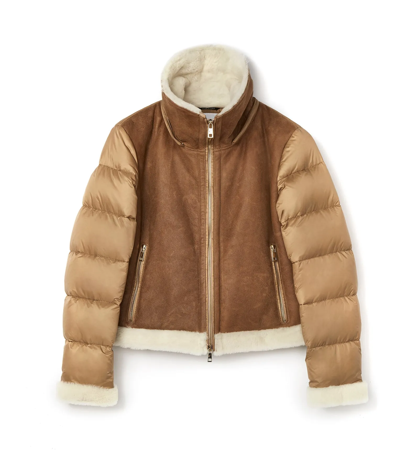NOLYN SHEARLING AND DOWN PUFFER COAT sold by La CANADIENNE product image thumbnail 3