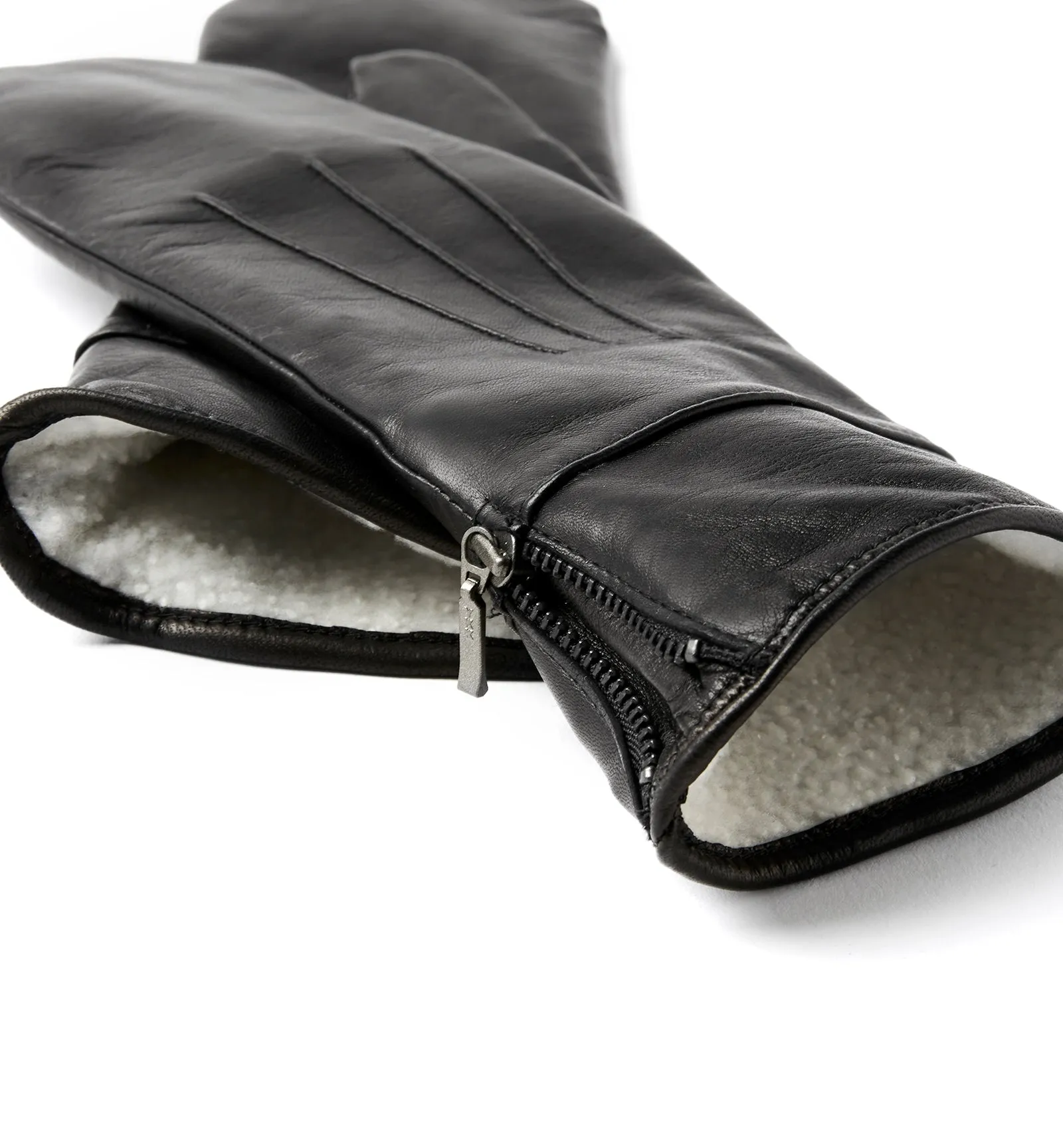 CASPER SHEARLING-LINED LEATHER GLOVES sold by La CANADIENNE product image thumbnail 2