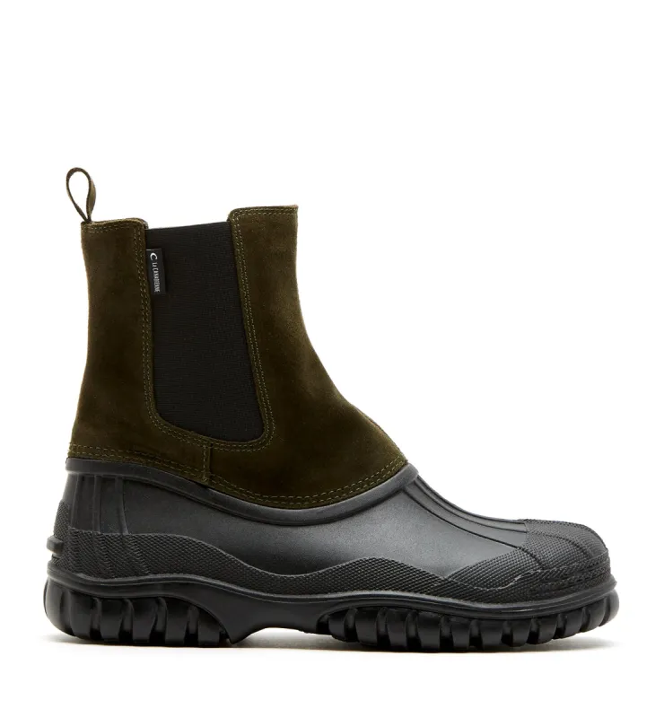 POWDER SHEARLING-LINED SUEDE BOOT sold by La CANADIENNE