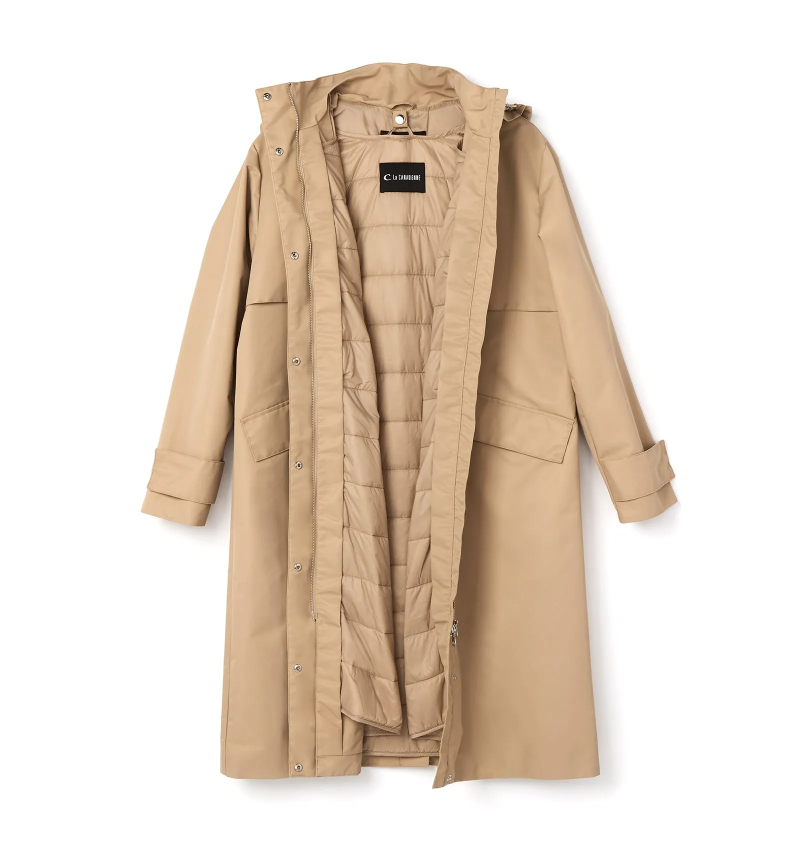 GRADY HOODED 2IN1 TRENCH COAT sold by La CANADIENNE product image thumbnail 4