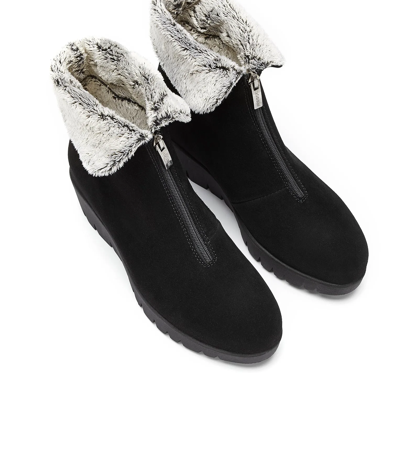 TESSA SUEDE WEDGE BOOTIE sold by La CANADIENNE product image thumbnail 3
