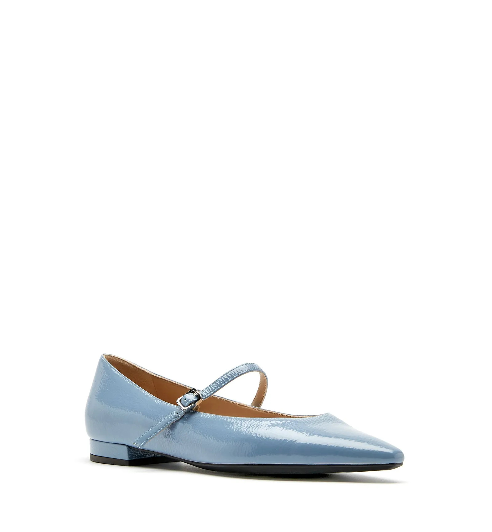 FRITZ CRINKLE LEATHER MARY JANE FLAT sold by La CANADIENNE product image thumbnail 5