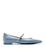FRITZ CRINKLE LEATHER MARY JANE FLAT sold by La CANADIENNE