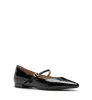FRITZ CRINKLE LEATHER MARY JANE FLAT sold by La CANADIENNE