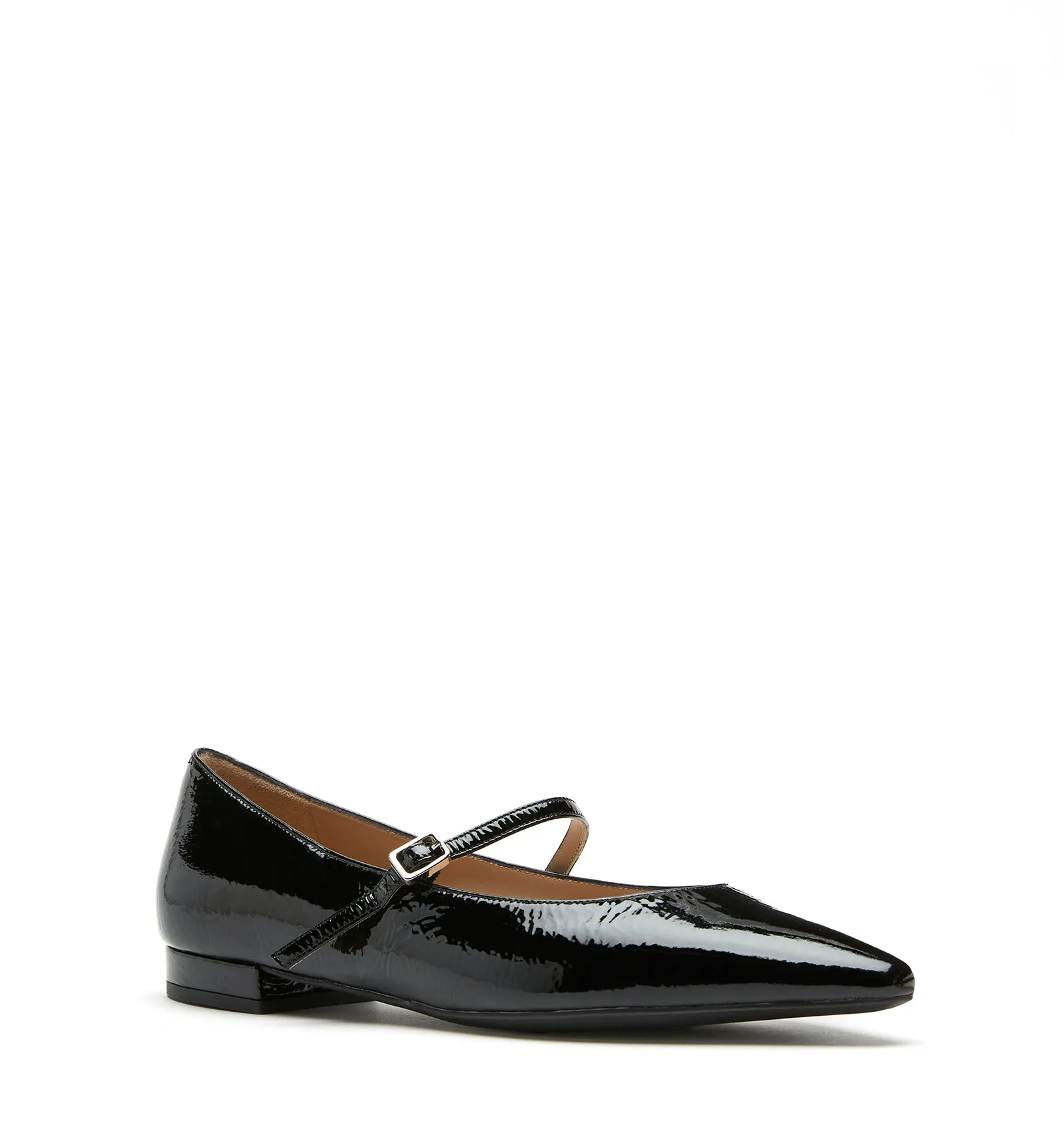 FRITZ CRINKLE LEATHER MARY JANE FLAT sold by La CANADIENNE product image thumbnail 2