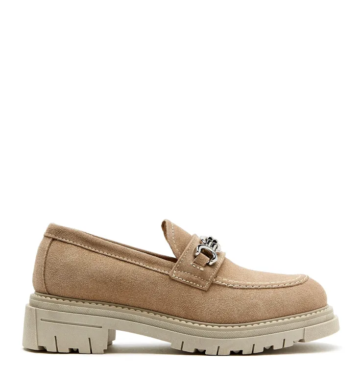 DOVE SUEDE LOAFER sold by La CANADIENNE