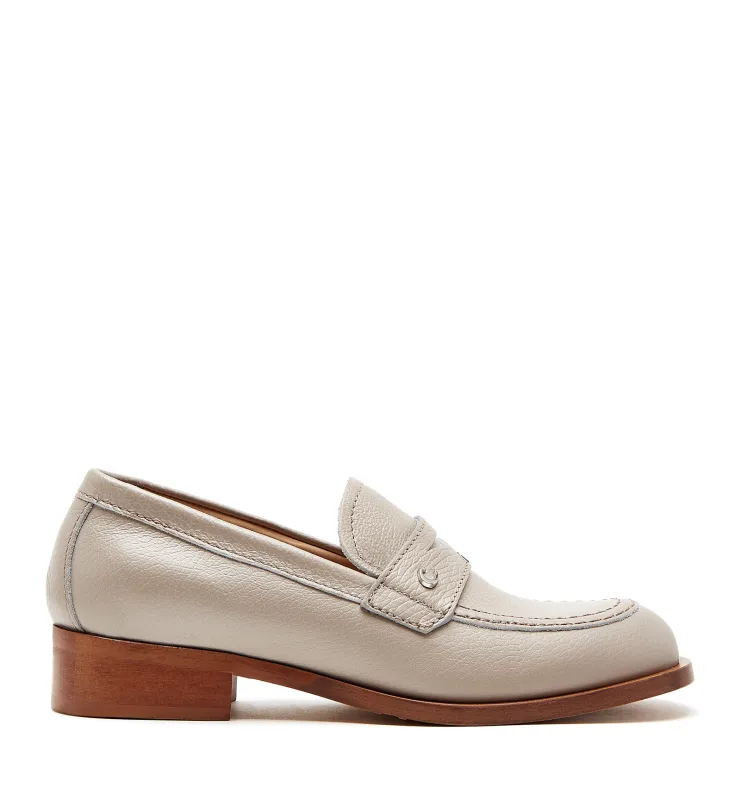 DEMI PEBBLED LEATHER LOAFER sold by La CANADIENNE