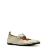 GREY LEATHER MARY JANE FLAT sold by La CANADIENNE