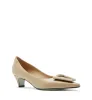 ARGO KITTEN HEEL SHINE LEATHER PUMP sold by La CANADIENNE
