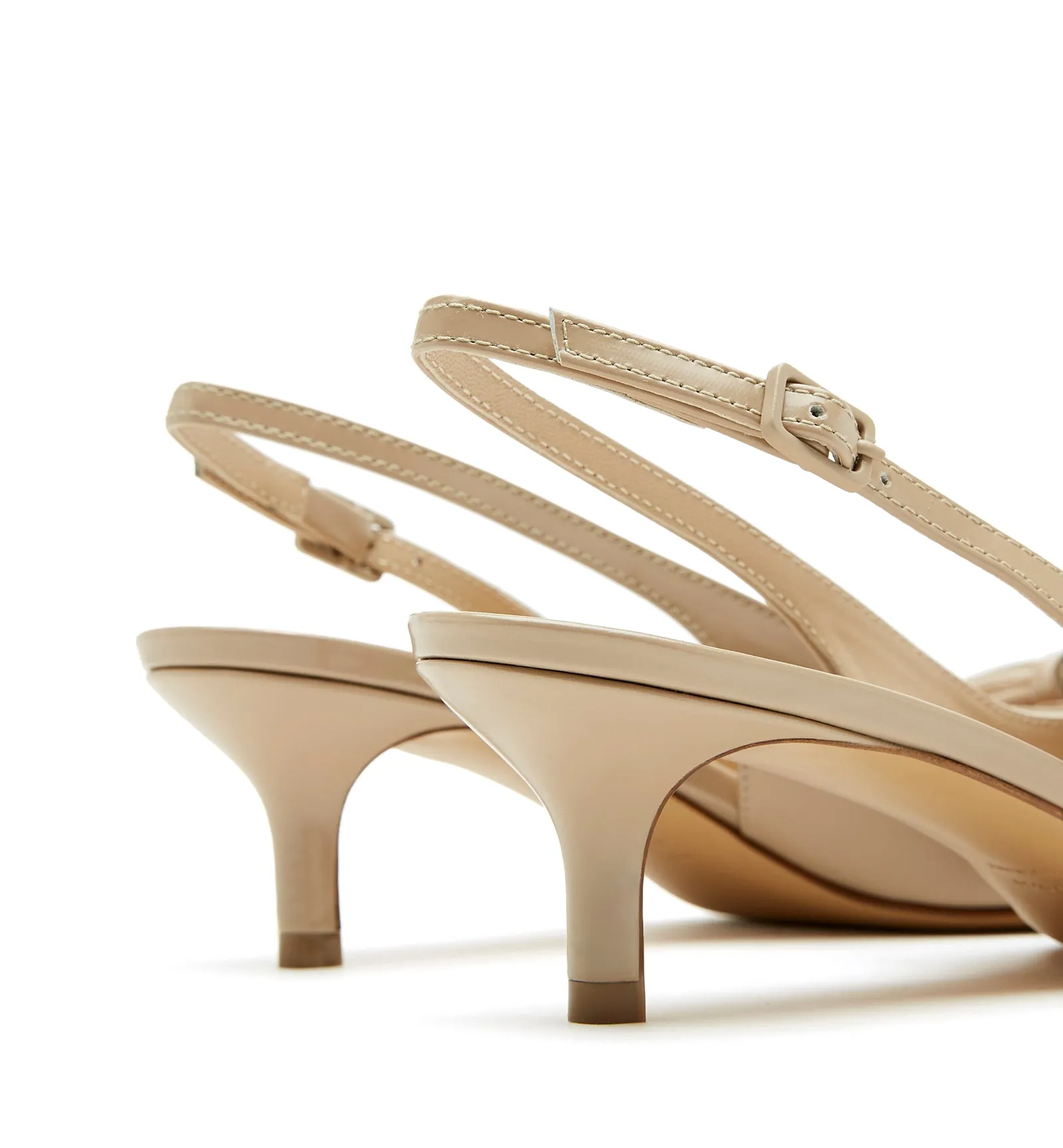 ALLY SLINGBACK SHINE LEATHER PUMP sold by La CANADIENNE product image thumbnail 4