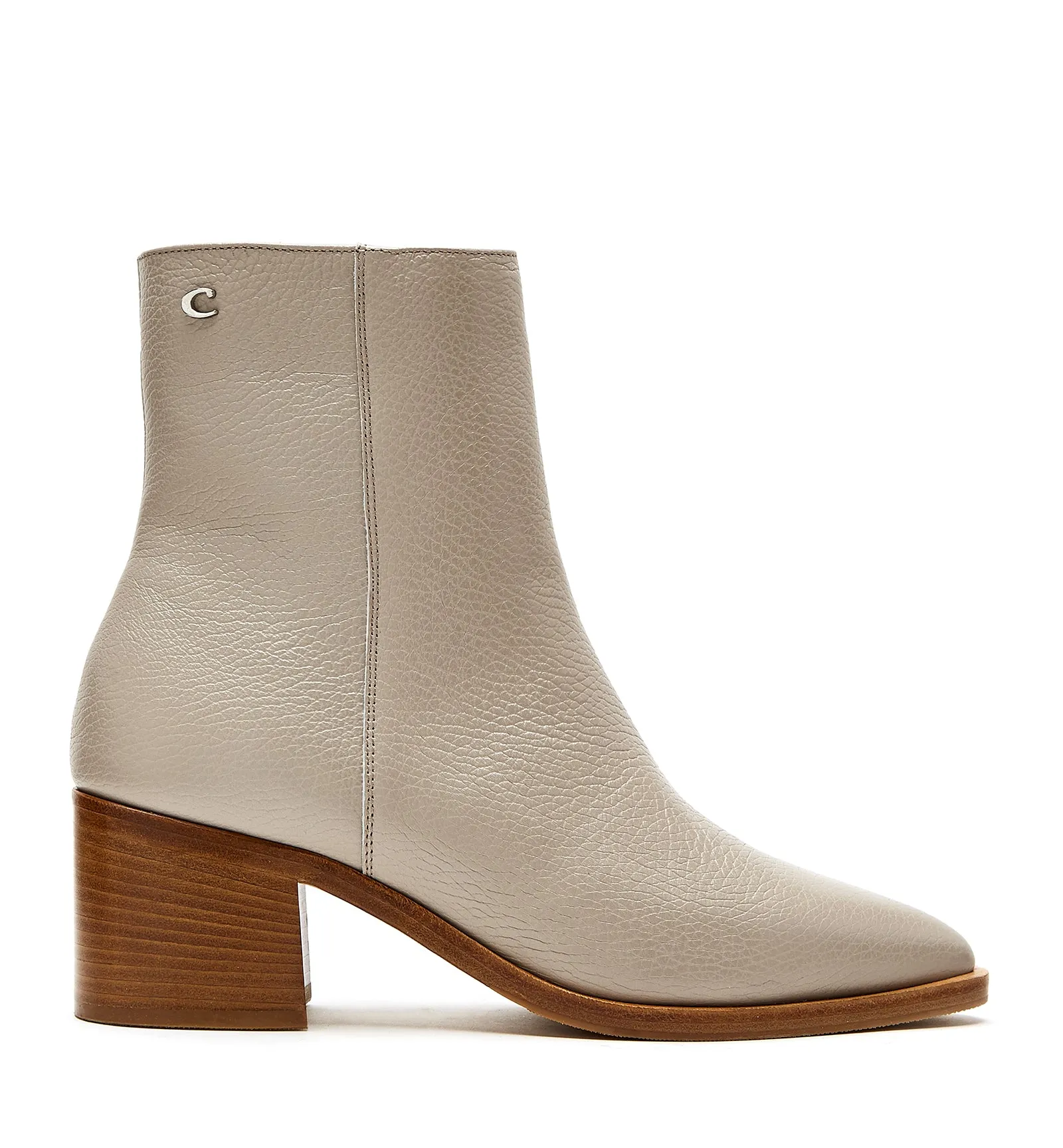 JULIETA PEBBLED LEATHER BOOTIE sold by La CANADIENNE