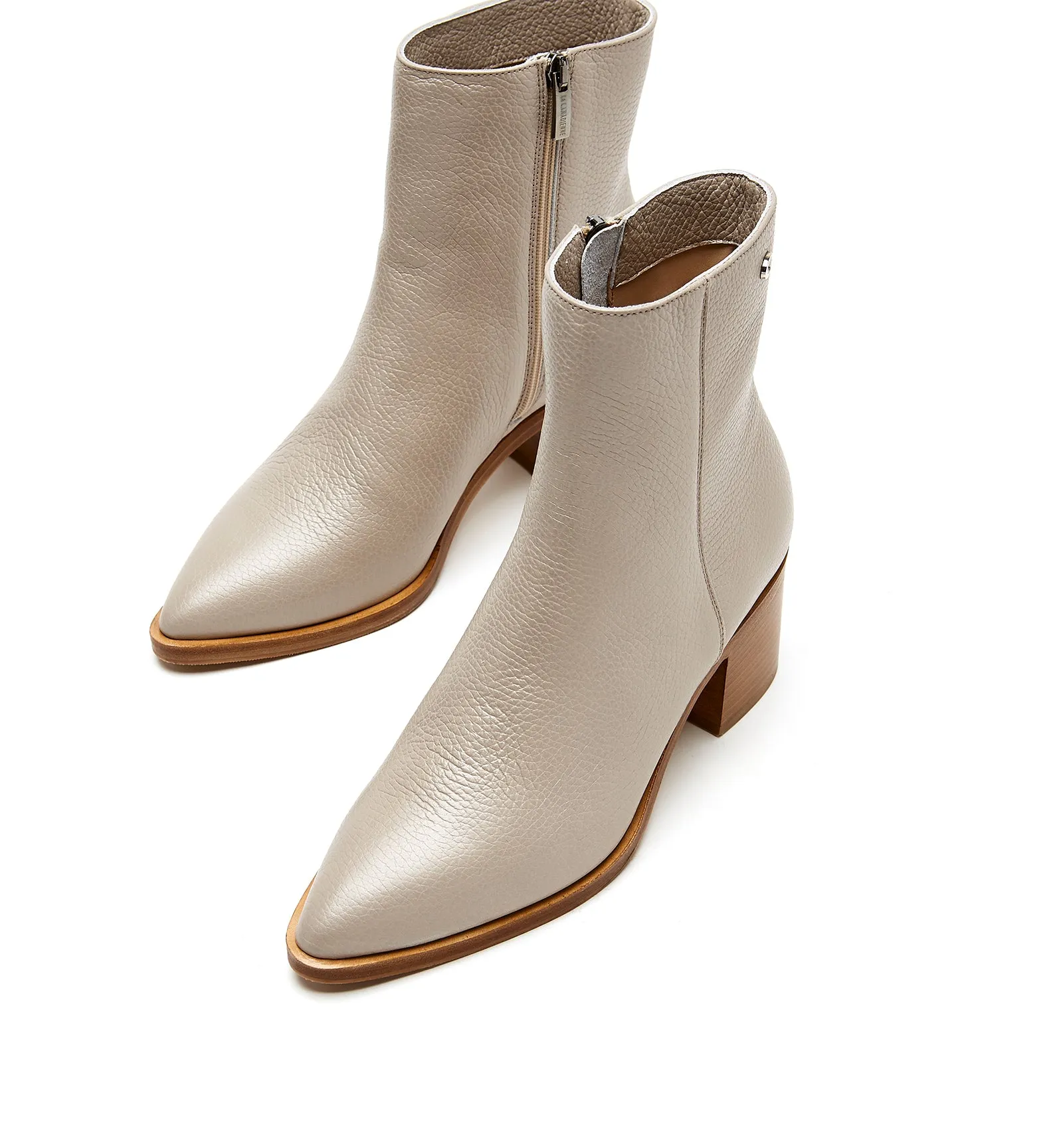 JULIETA PEBBLED LEATHER BOOTIE sold by La CANADIENNE product image thumbnail 3
