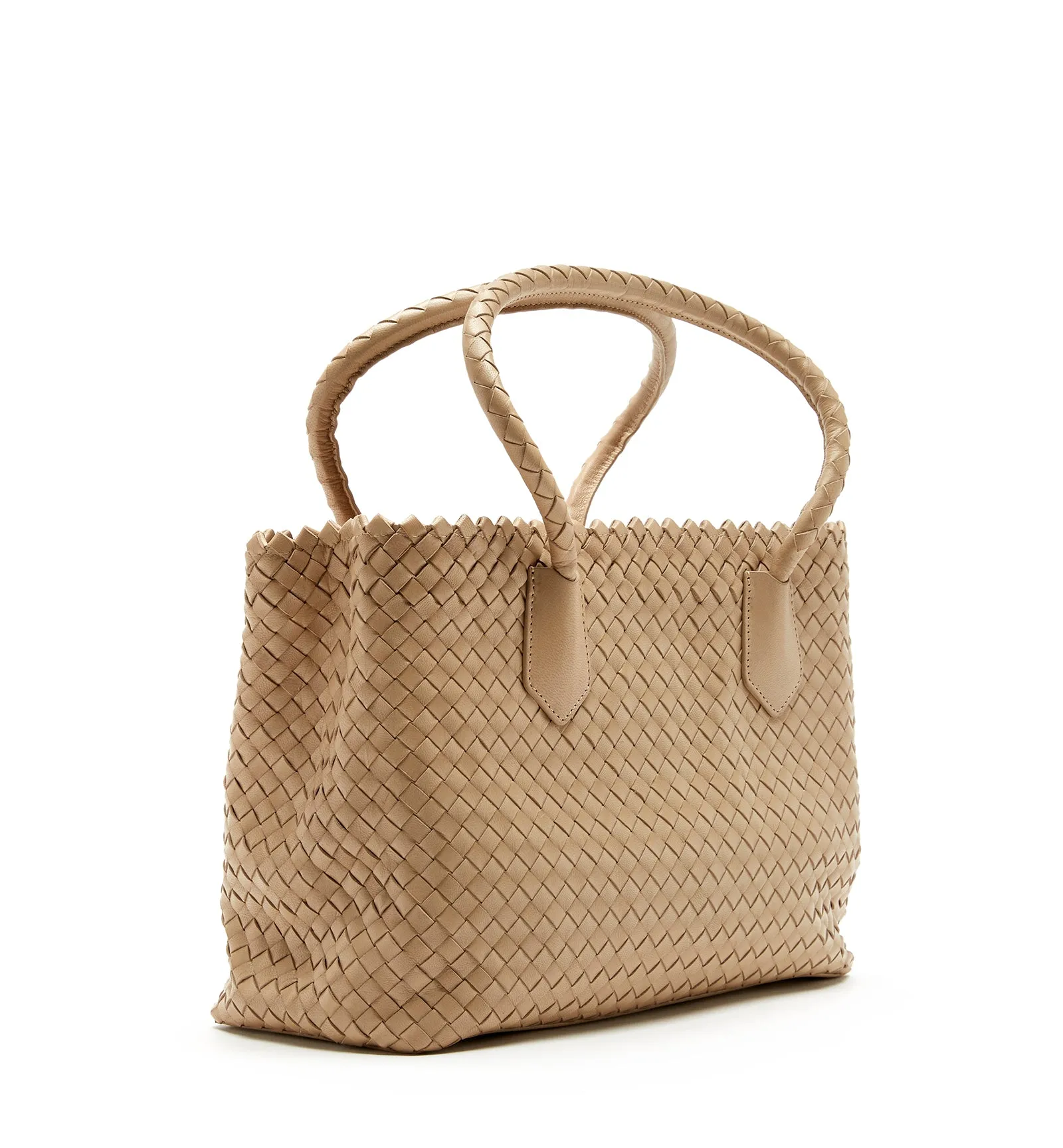 PREM WOVEN LEATHER TOTE BAG sold by La CANADIENNE product image thumbnail 2