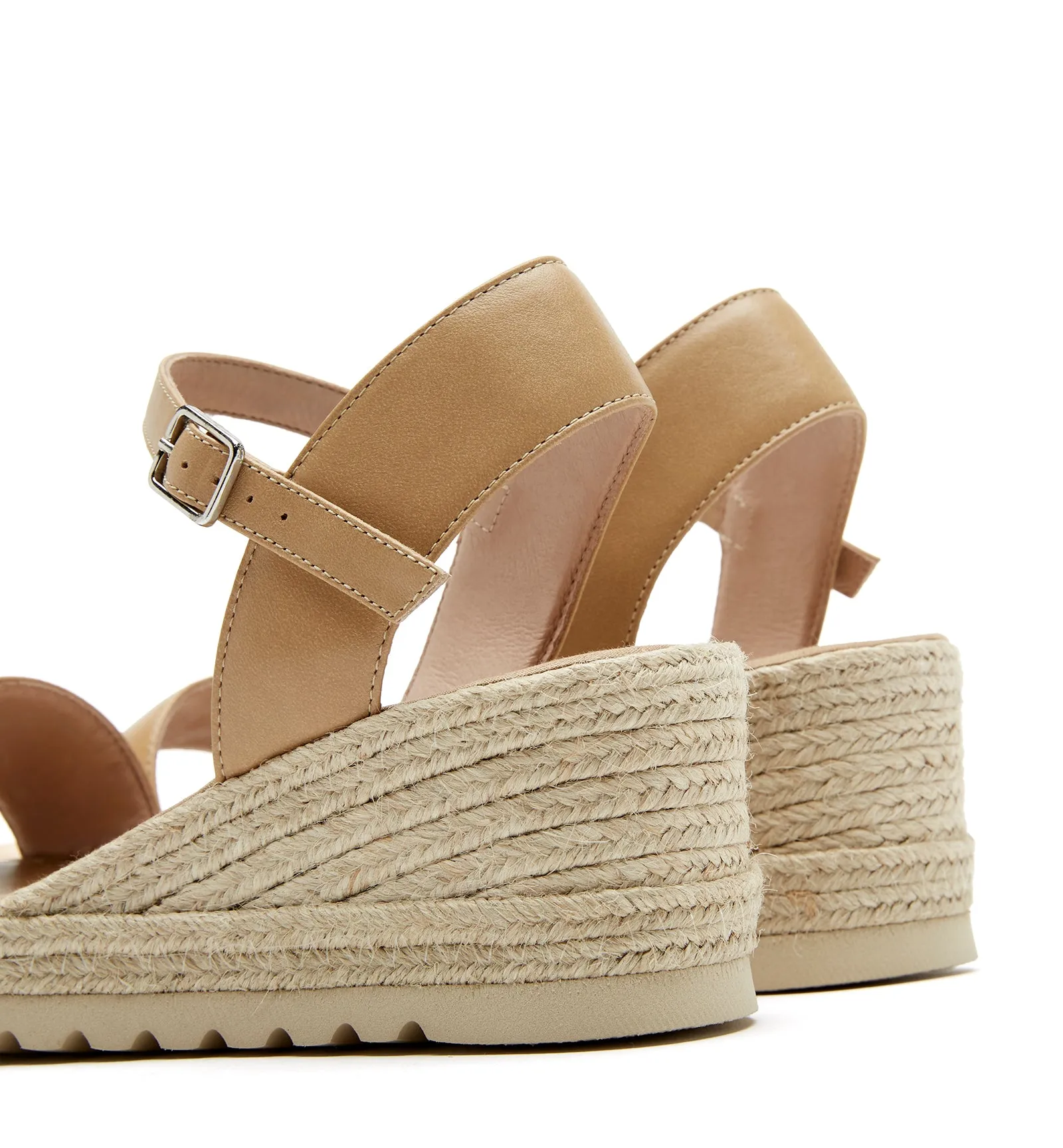 CHRISTIE LEATHER WEDGE ESPADRILLE sold by La CANADIENNE product image thumbnail 4