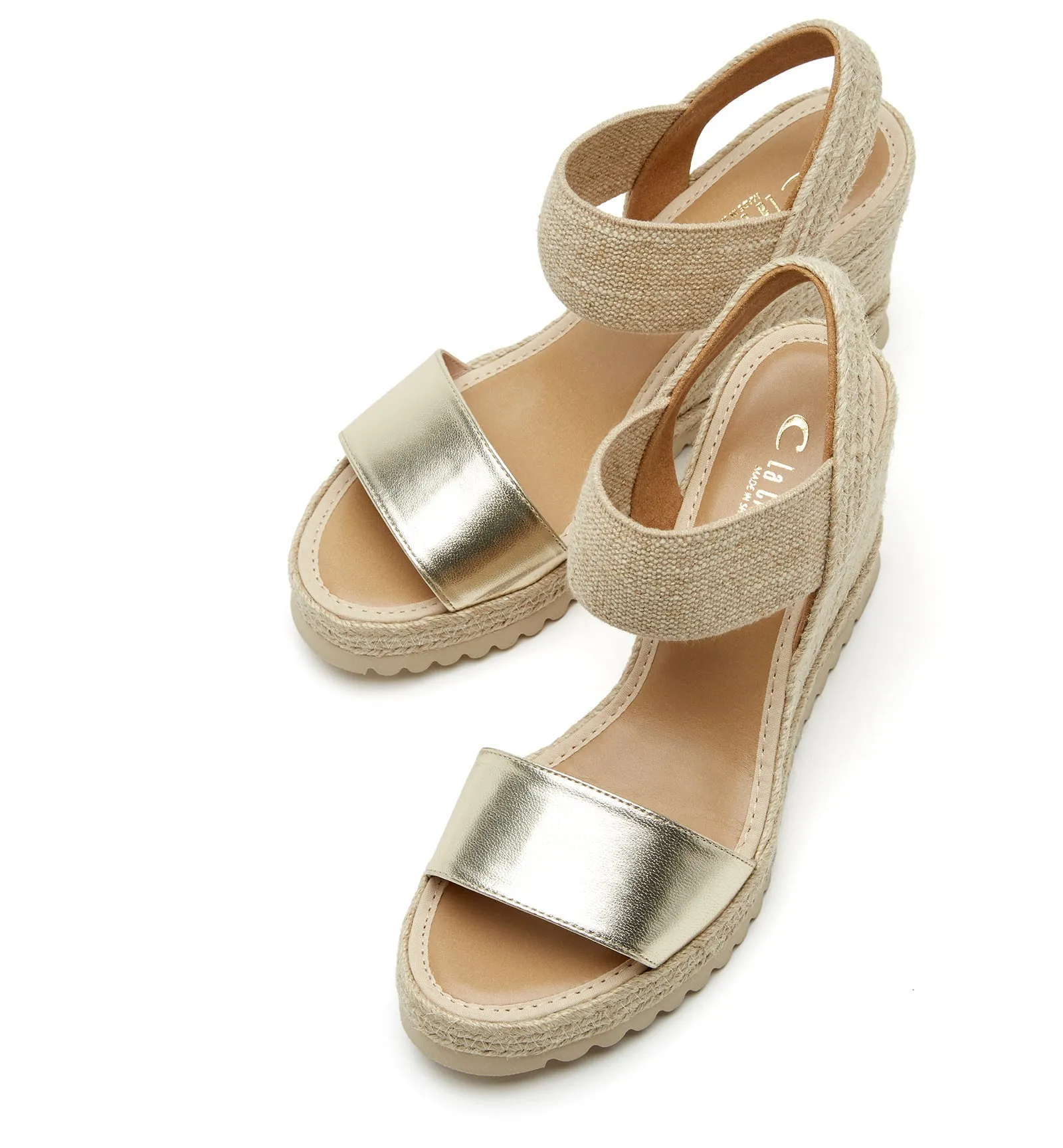CHRISHELL LEATHER WEDGE ESPADRILLE sold by La CANADIENNE product image thumbnail 3