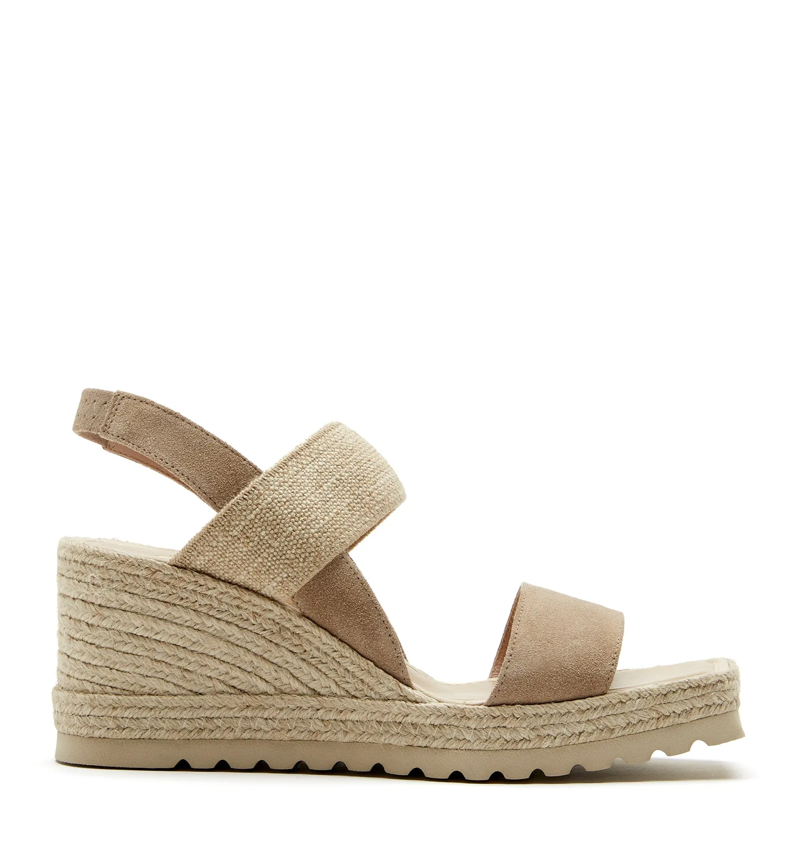 CASSINO SUEDE WEDGE ESPADRILLE sold by La CANADIENNE