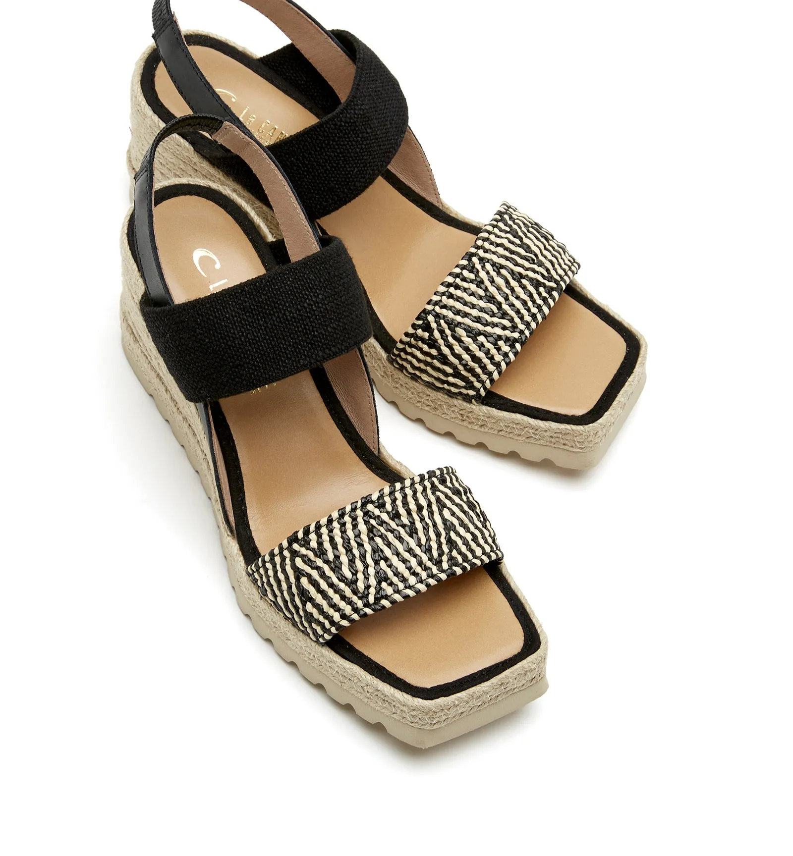 CASSINO FABRIC WEDGE ESPADRILLE sold by La CANADIENNE product image thumbnail 3