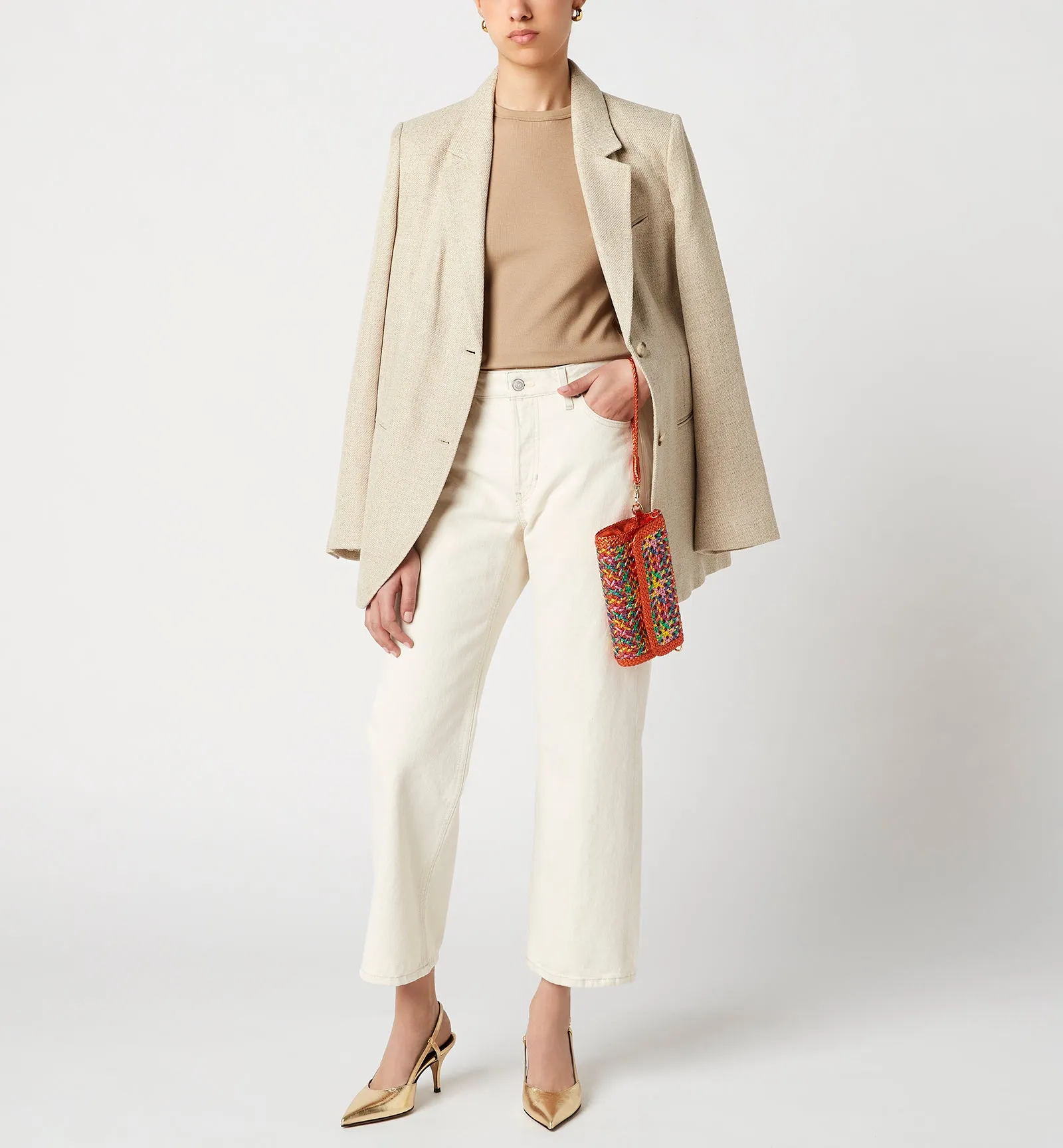 POMPEO WOVEN LEATHER CROSSBODY BAG sold by La CANADIENNE product image thumbnail 5