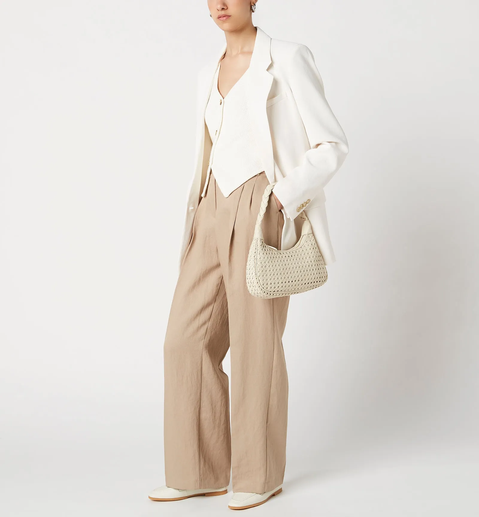 PATTI WOVEN LEATHER SHOULDER BAG sold by La CANADIENNE product image thumbnail 5