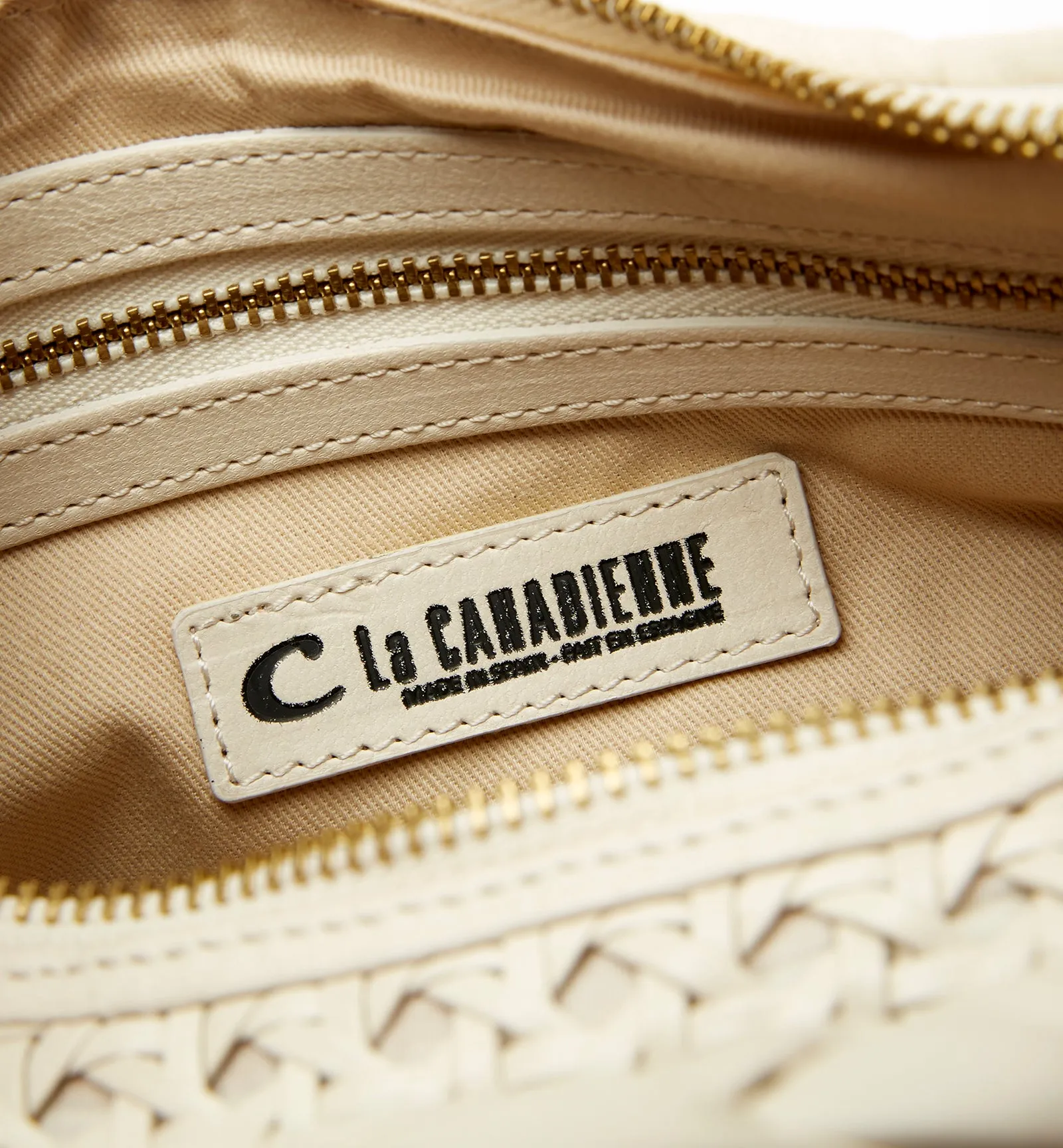 PATTI WOVEN LEATHER SHOULDER BAG sold by La CANADIENNE product image thumbnail 4