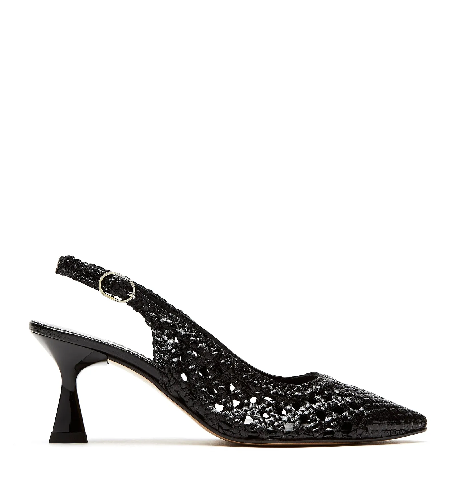 PUMP SLINGBACK WOVEN LEATHER PUMP sold by La CANADIENNE