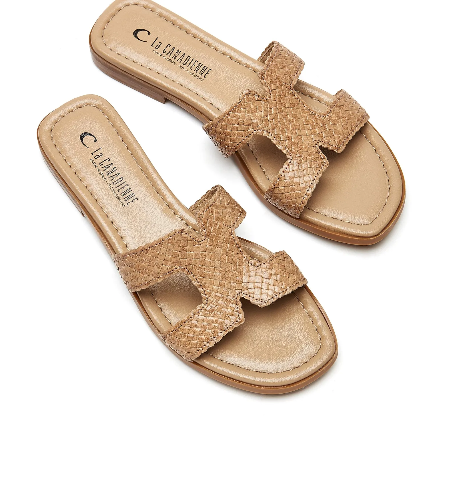 PERSIST WOVEN LEATHER SANDAL sold by La CANADIENNE product image thumbnail 3