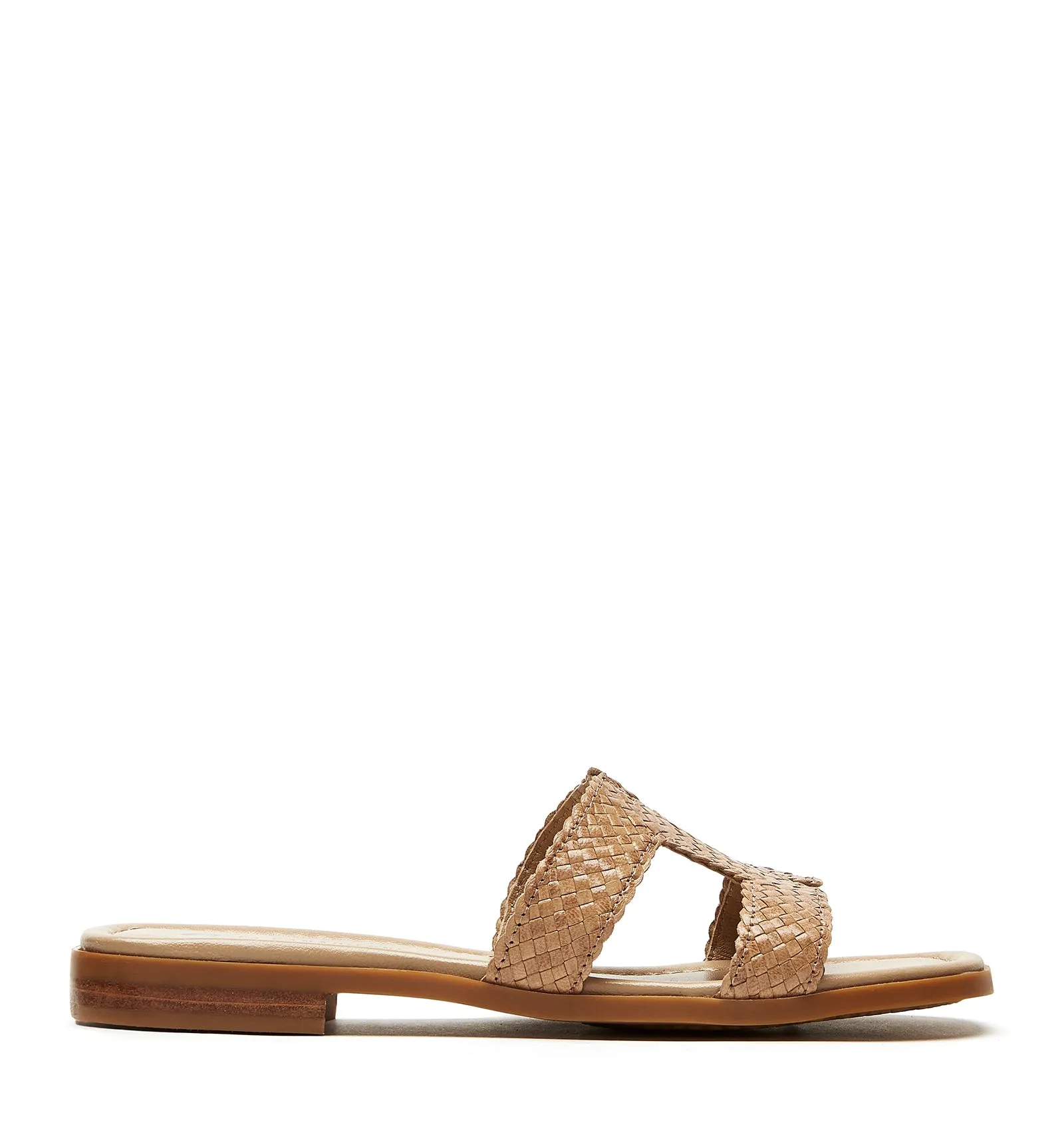 PERSIST WOVEN LEATHER SANDAL sold by La CANADIENNE