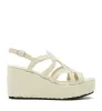 PEPPY WOVEN LEATHER WEDGE SANDAL sold by La CANADIENNE