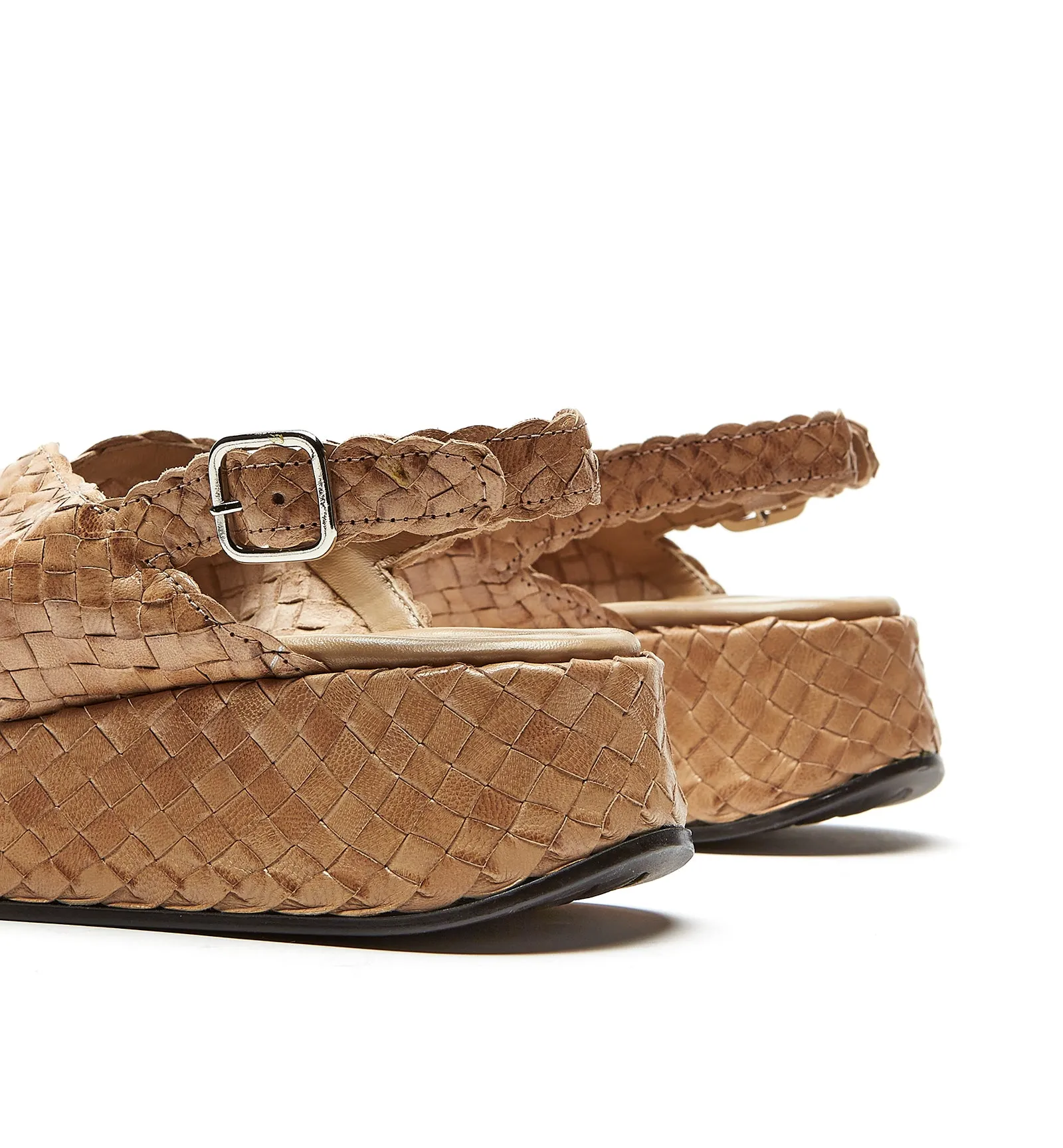 PACIFIK WOVEN LEATHER SANDAL sold by La CANADIENNE product image thumbnail 4