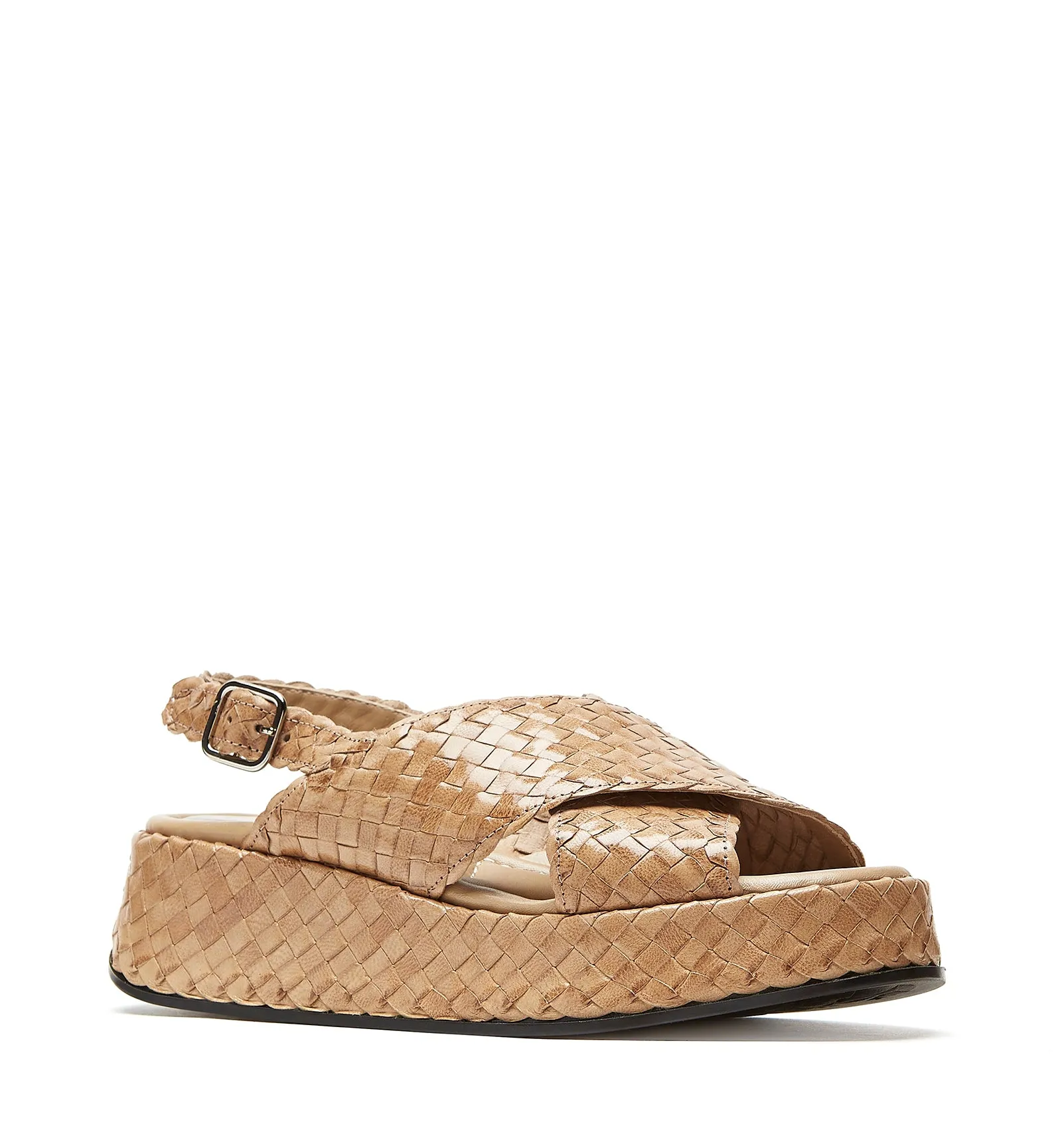 PACIFIK WOVEN LEATHER SANDAL sold by La CANADIENNE product image thumbnail 2