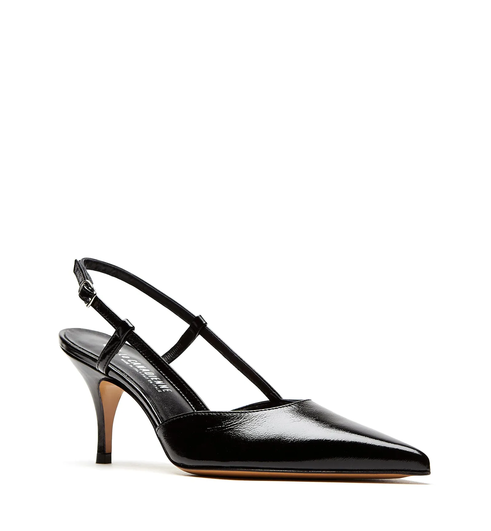RECRUIT SLINGBACK CRINKLE LEATHER PUMP sold by La CANADIENNE product image thumbnail 2
