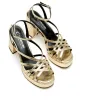 RECALL CRINKLE LEATHER PLATFORM SANDAL sold by La CANADIENNE