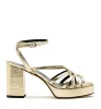 RECALL CRINKLE LEATHER PLATFORM SANDAL sold by La CANADIENNE