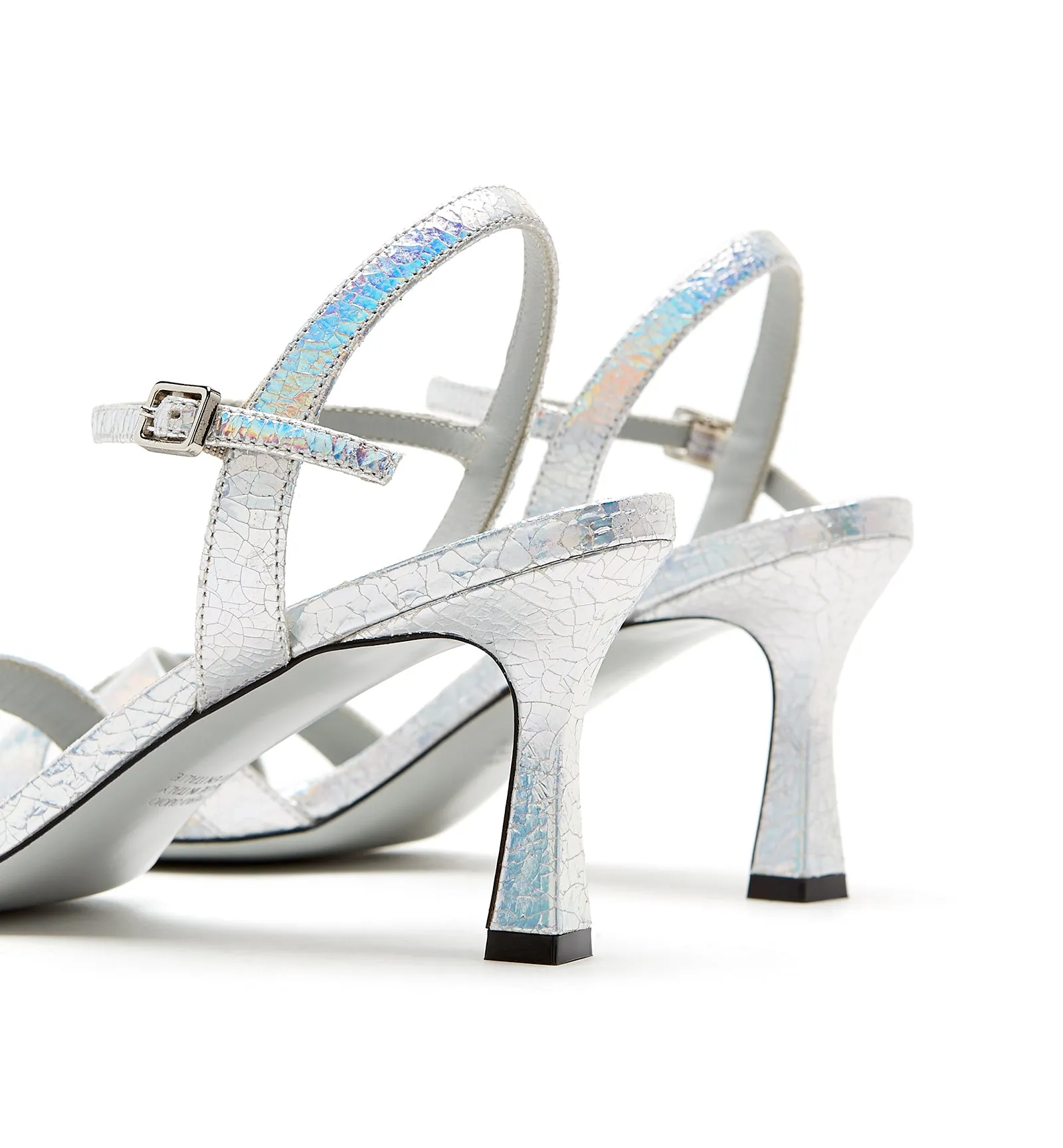 BLAISE HEELED CRINKLE LEATHER SANDAL sold by La CANADIENNE product image thumbnail 4