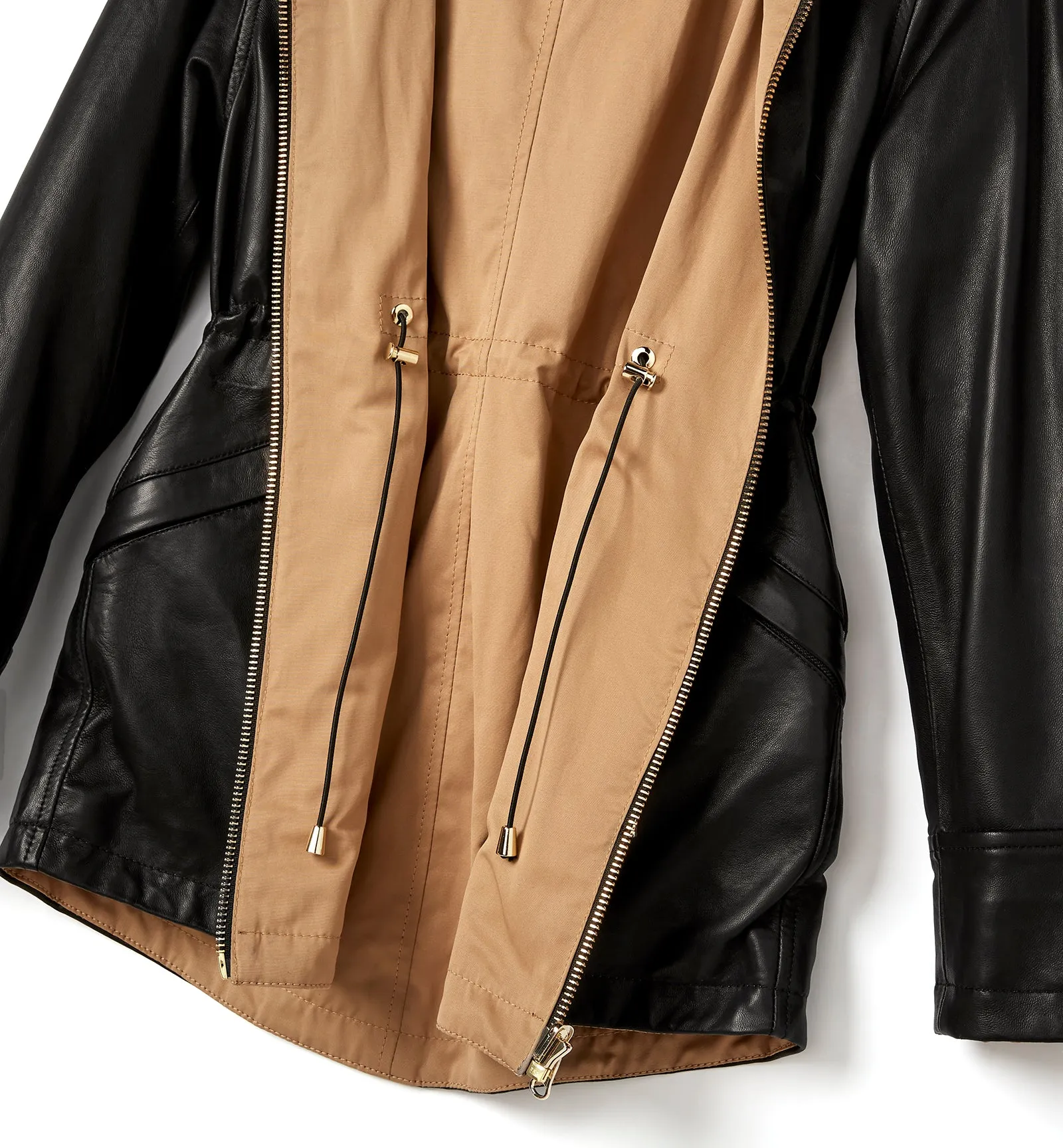 FAROE LEATHER REVERSIBLE COAT sold by La CANADIENNE product image thumbnail 3