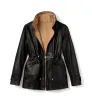 FAROE LEATHER REVERSIBLE COAT sold by La CANADIENNE