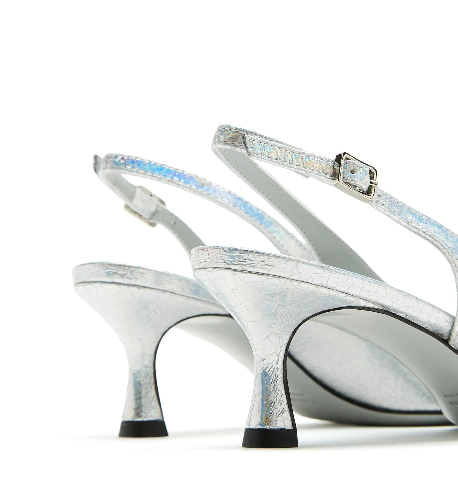 ALORA SLINGBACK CRINKLE LEATHER PUMP sold by La CANADIENNE product image thumbnail 4