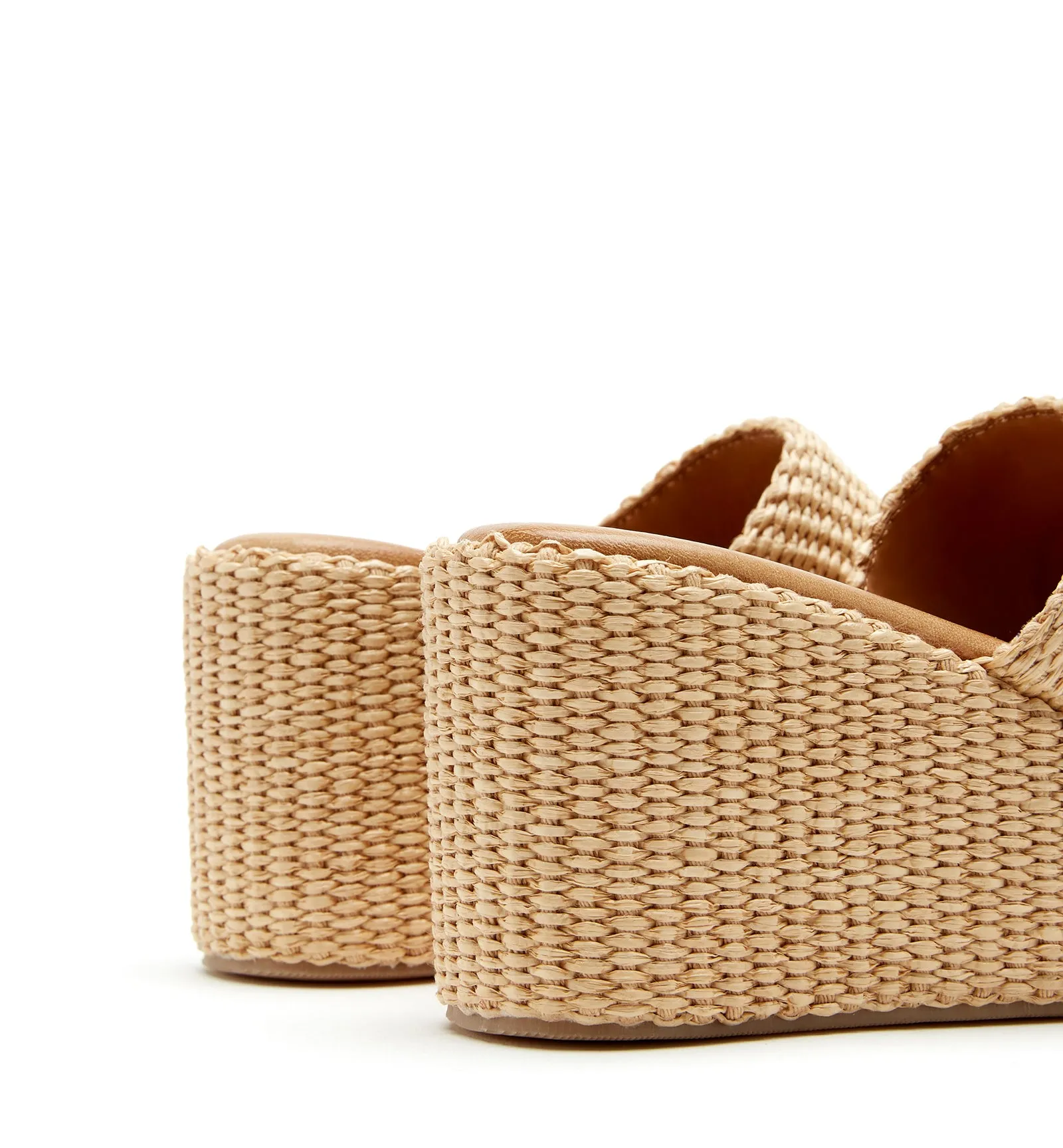 SAMI RAFFIA WEDGE SANDAL sold by La CANADIENNE product image thumbnail 4