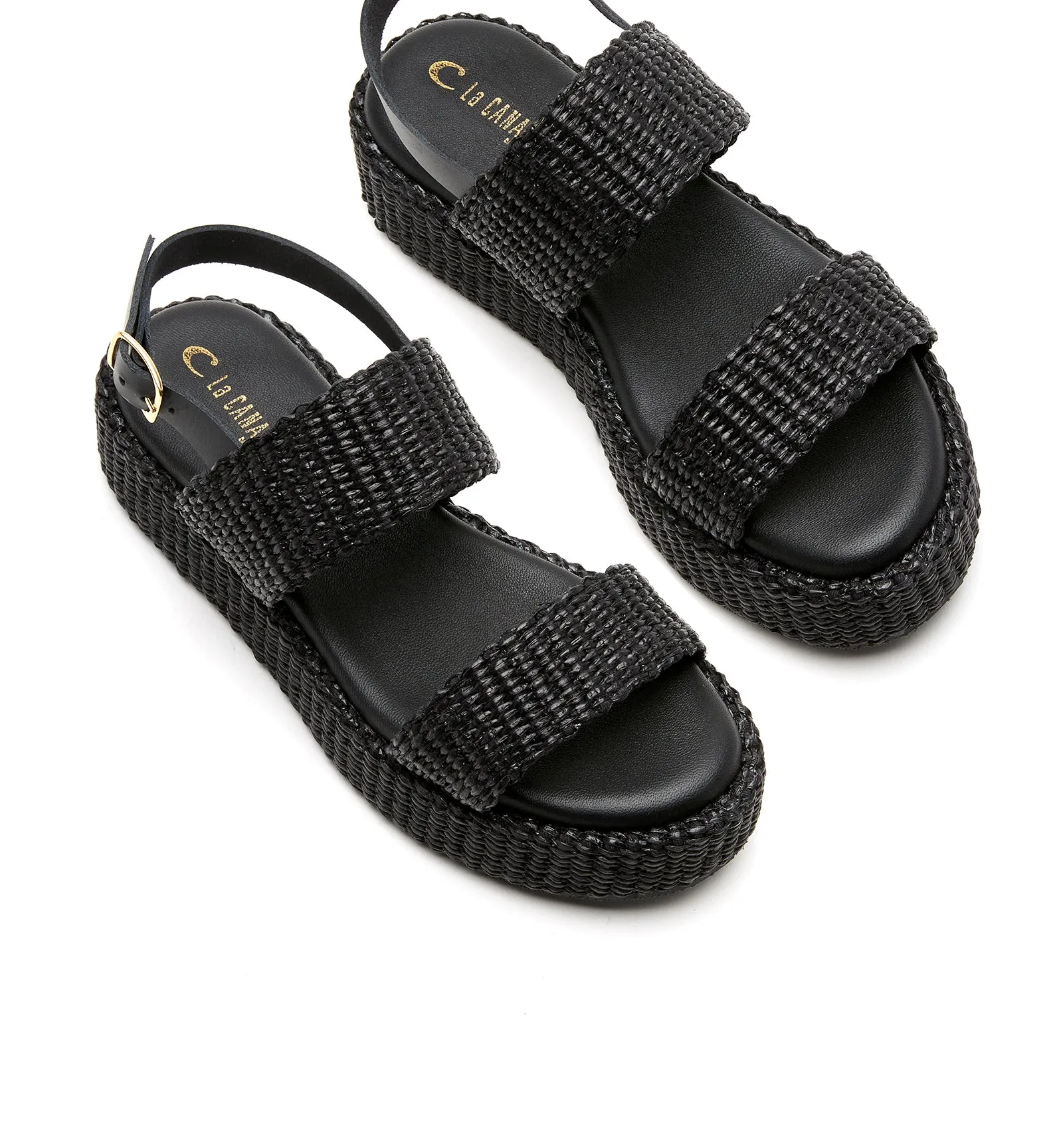 SKY RAFFIA SANDAL sold by La CANADIENNE product image thumbnail 3