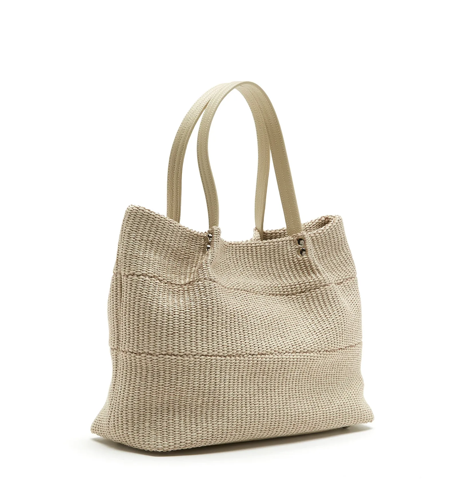 LIGHT RAFFIA TOTE BAG sold by La CANADIENNE product image thumbnail 2