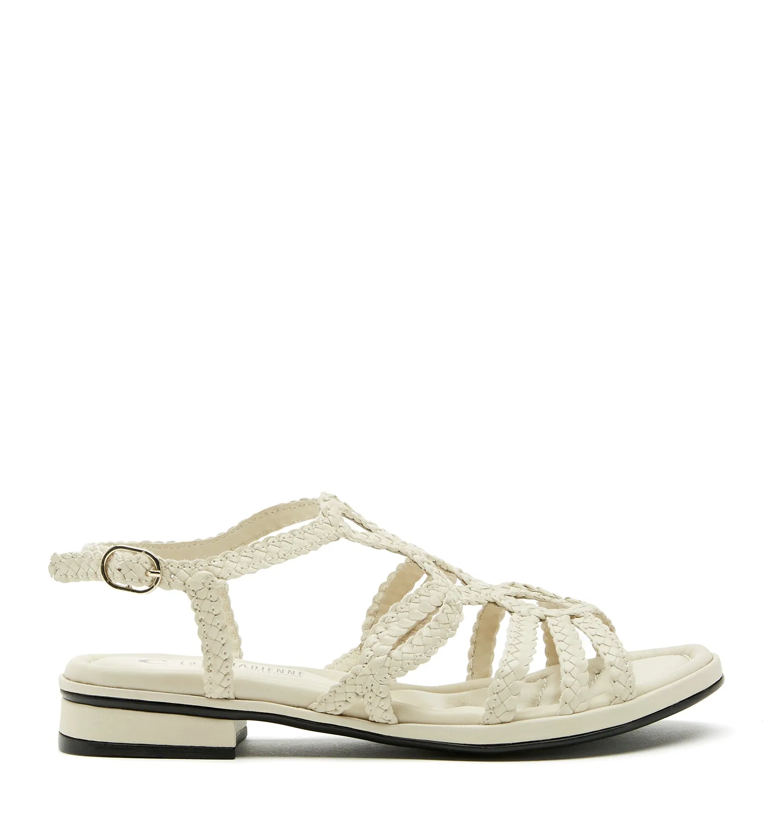 PERKIE WOVEN LEATHER SANDAL sold by La CANADIENNE