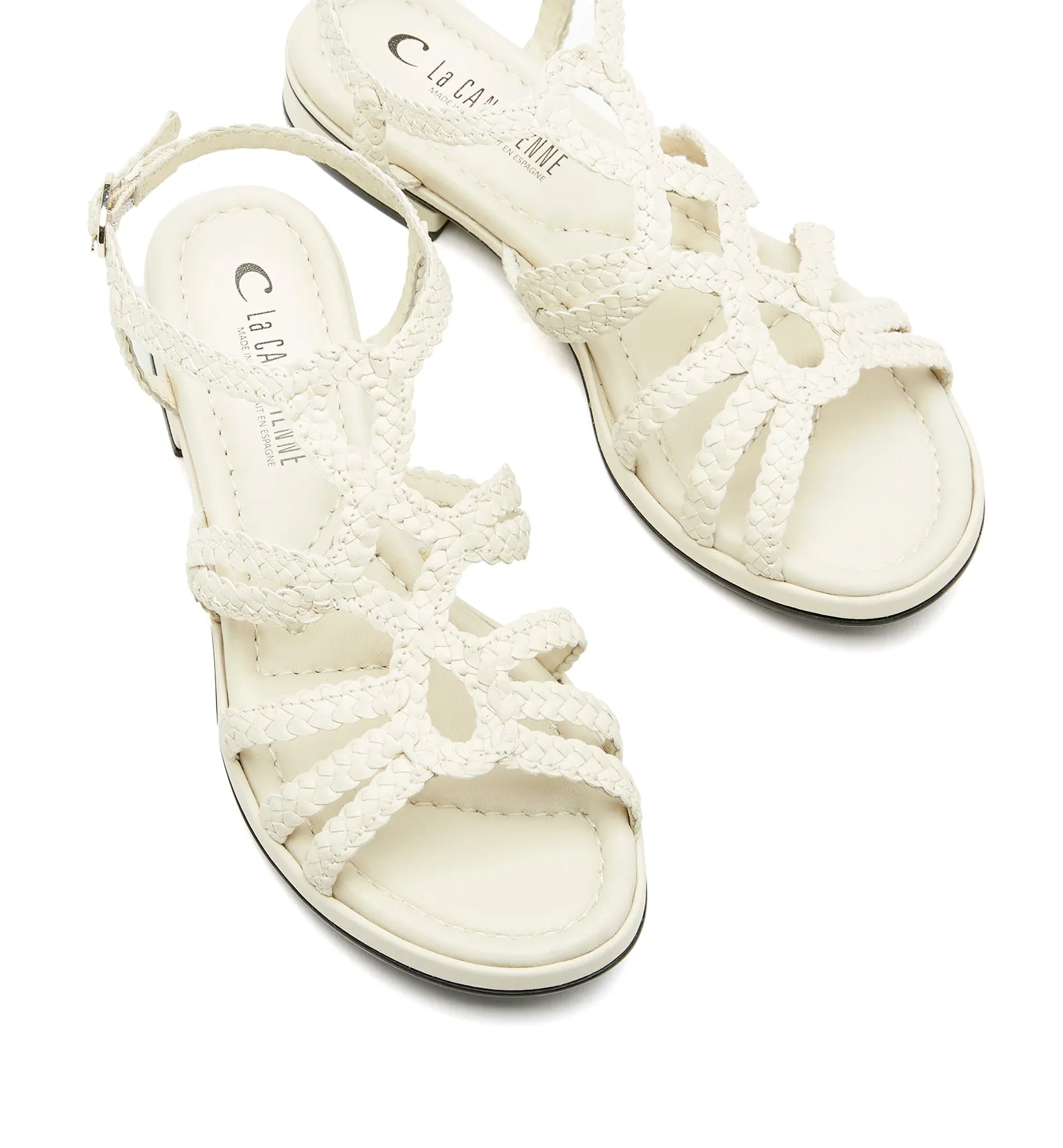 PERKIE WOVEN LEATHER SANDAL sold by La CANADIENNE product image thumbnail 3