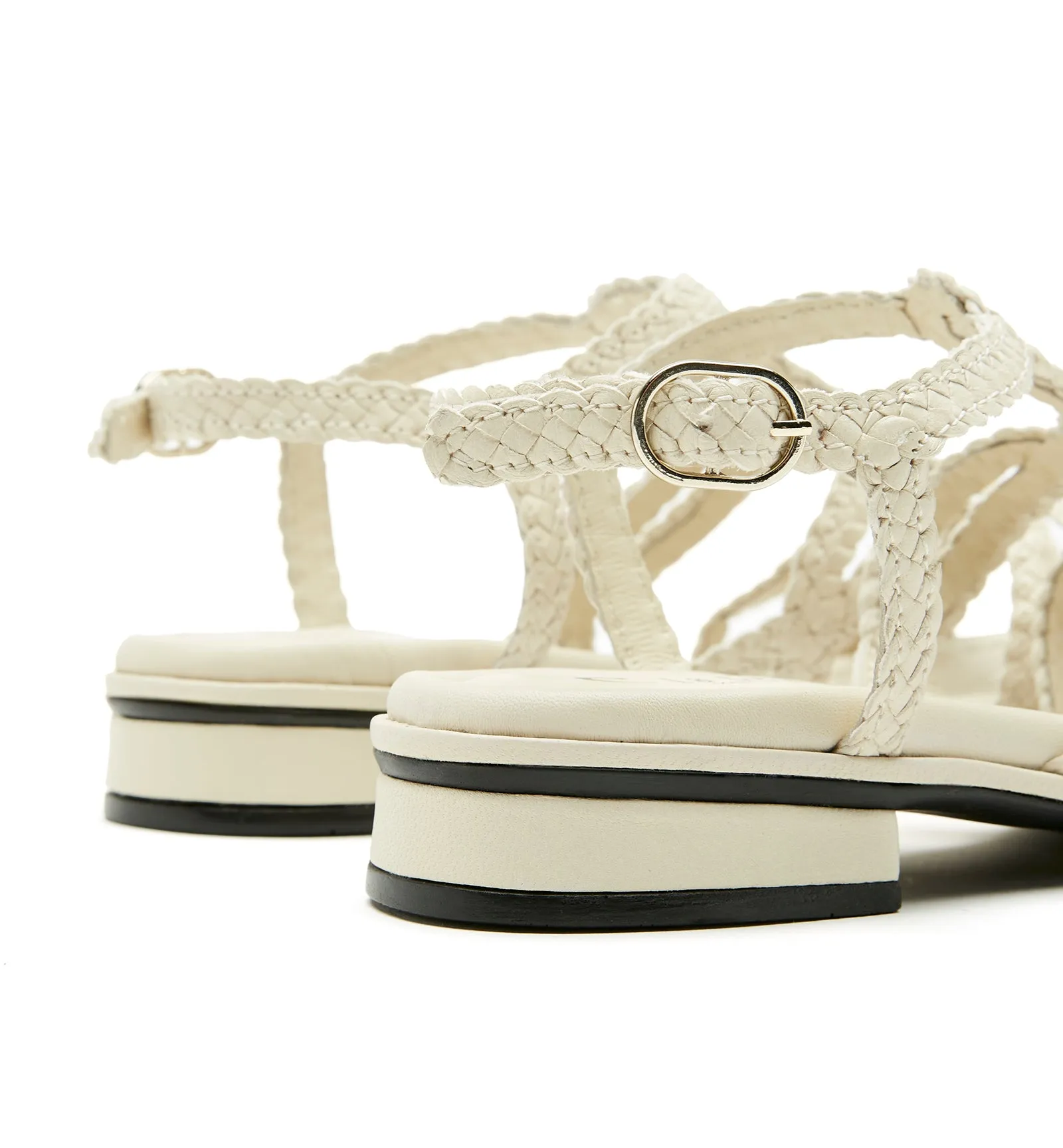 PERKIE WOVEN LEATHER SANDAL sold by La CANADIENNE product image thumbnail 4