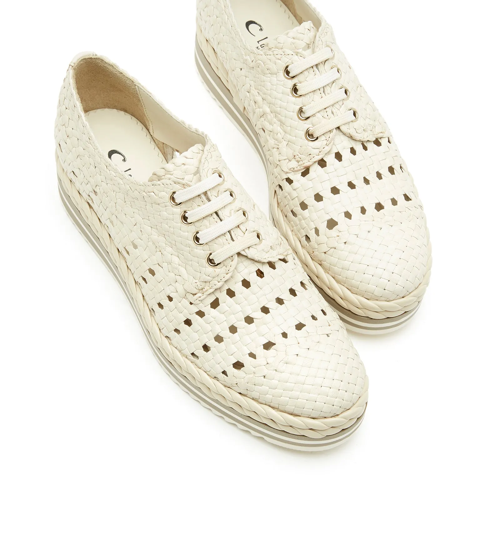 PIKNIK WOVEN LEATHER SHOE sold by La CANADIENNE product image thumbnail 2
