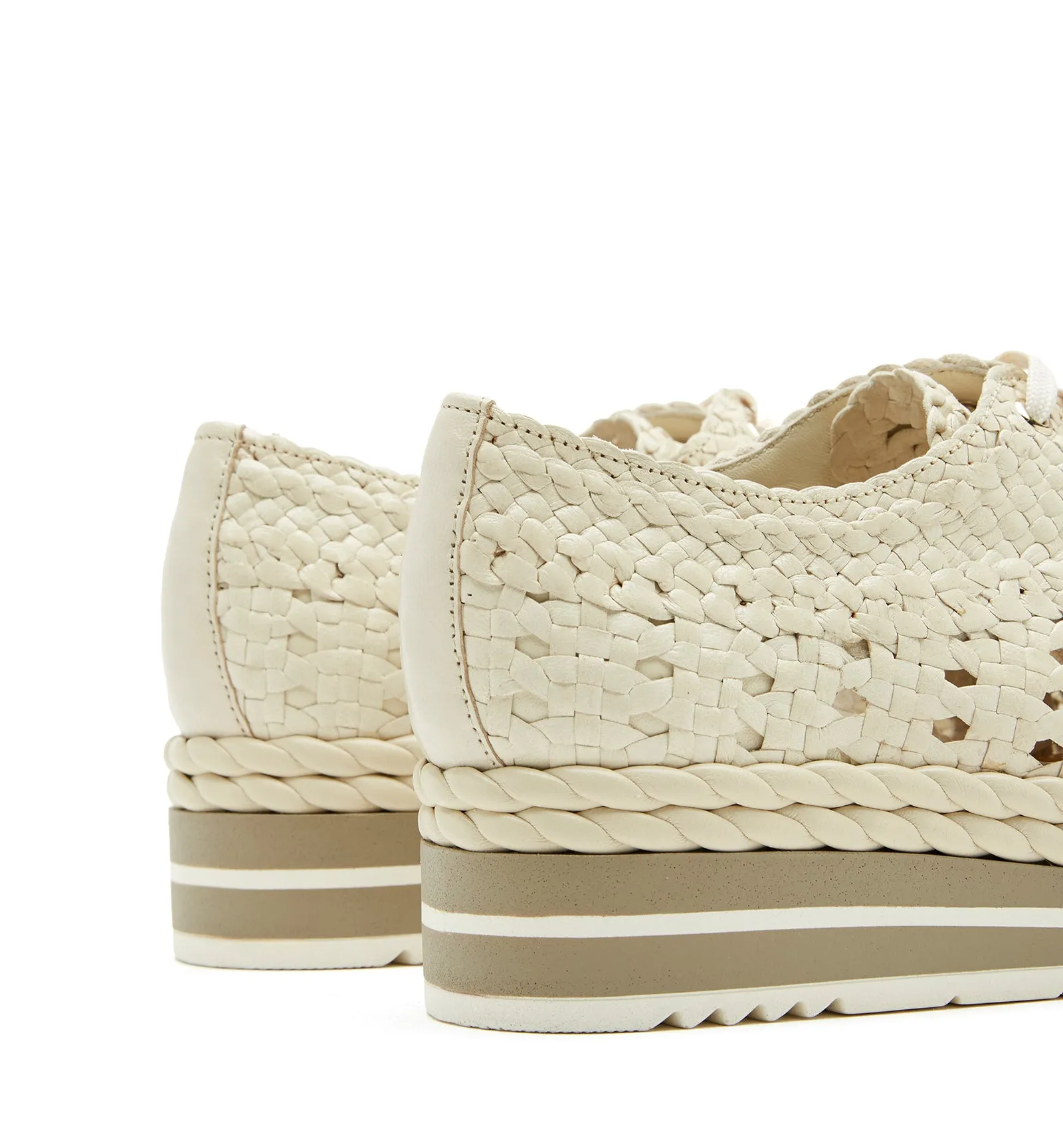 PIKNIK WOVEN LEATHER SHOE sold by La CANADIENNE product image thumbnail 4